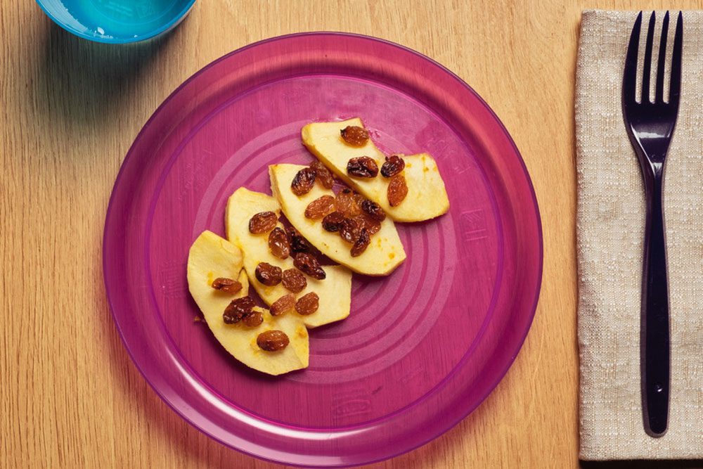 Mele al forno con miele, e scorza d&rsquo;arancia