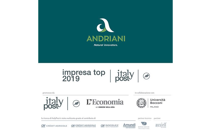 ANDRIANI TRA LE MIGLIORI 30 PMI DEL SETTORE AGROALIMENTARE