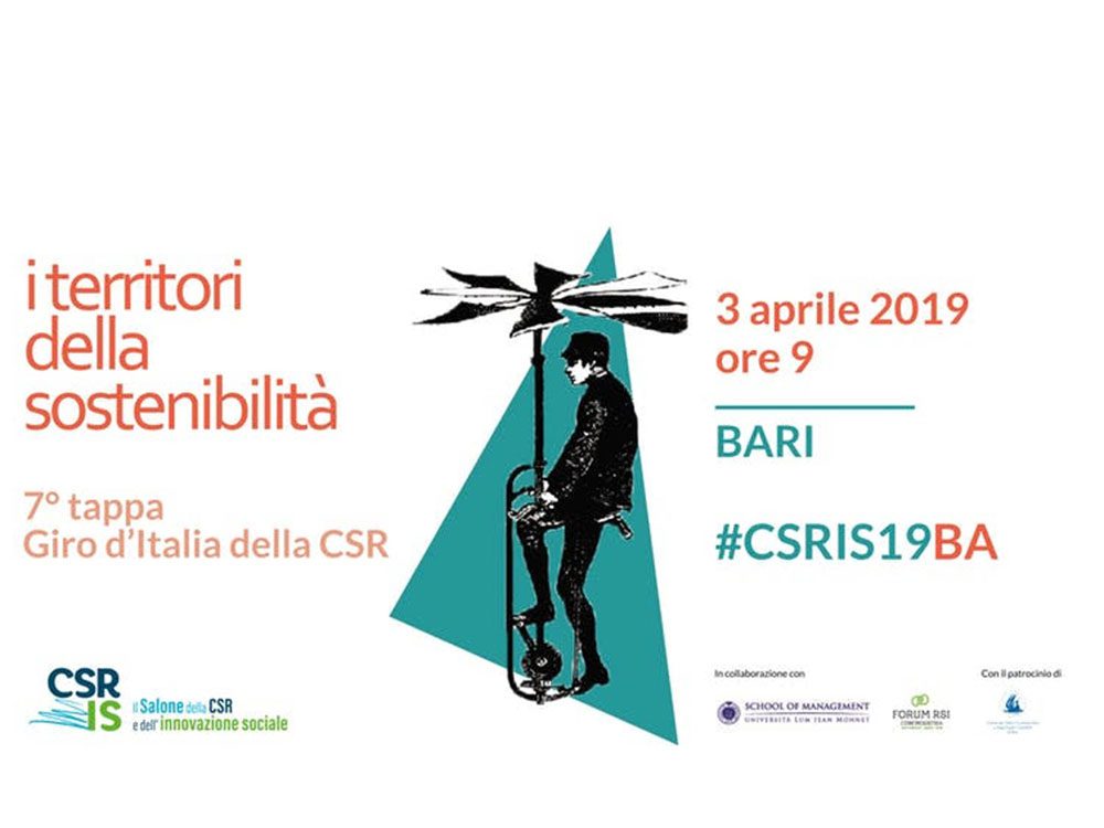 Andriani sarà tra i protagonisti de Il Salone della CSR e dell'innovazione sociale di Bari