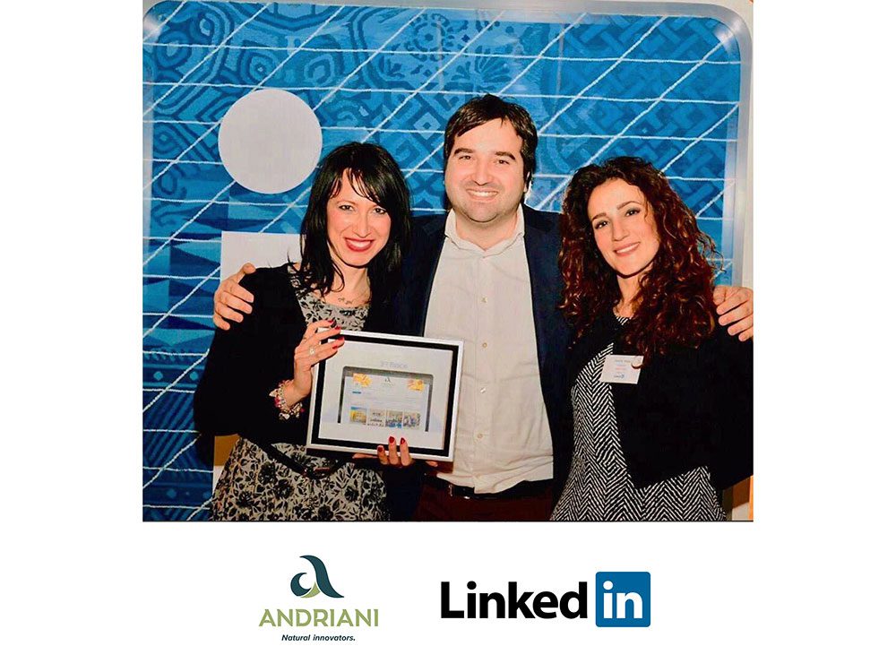 Andriani premiata da Linkedin per il progetto di &ldquo;Employer branding&rdquo;